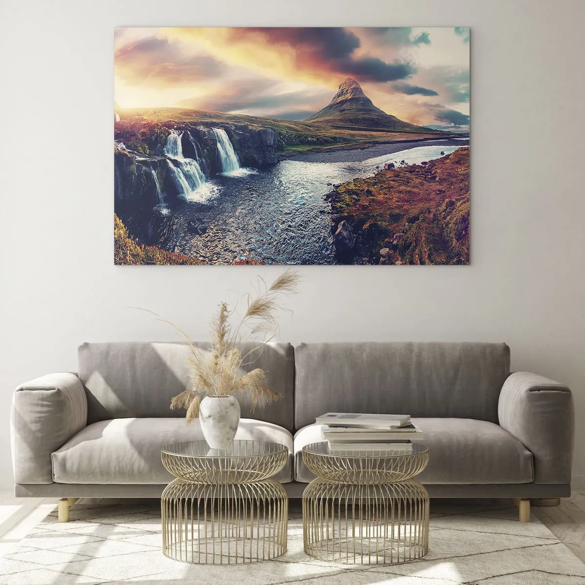 Quadro em vidro - Na majestade da natureza - 70x50 cm