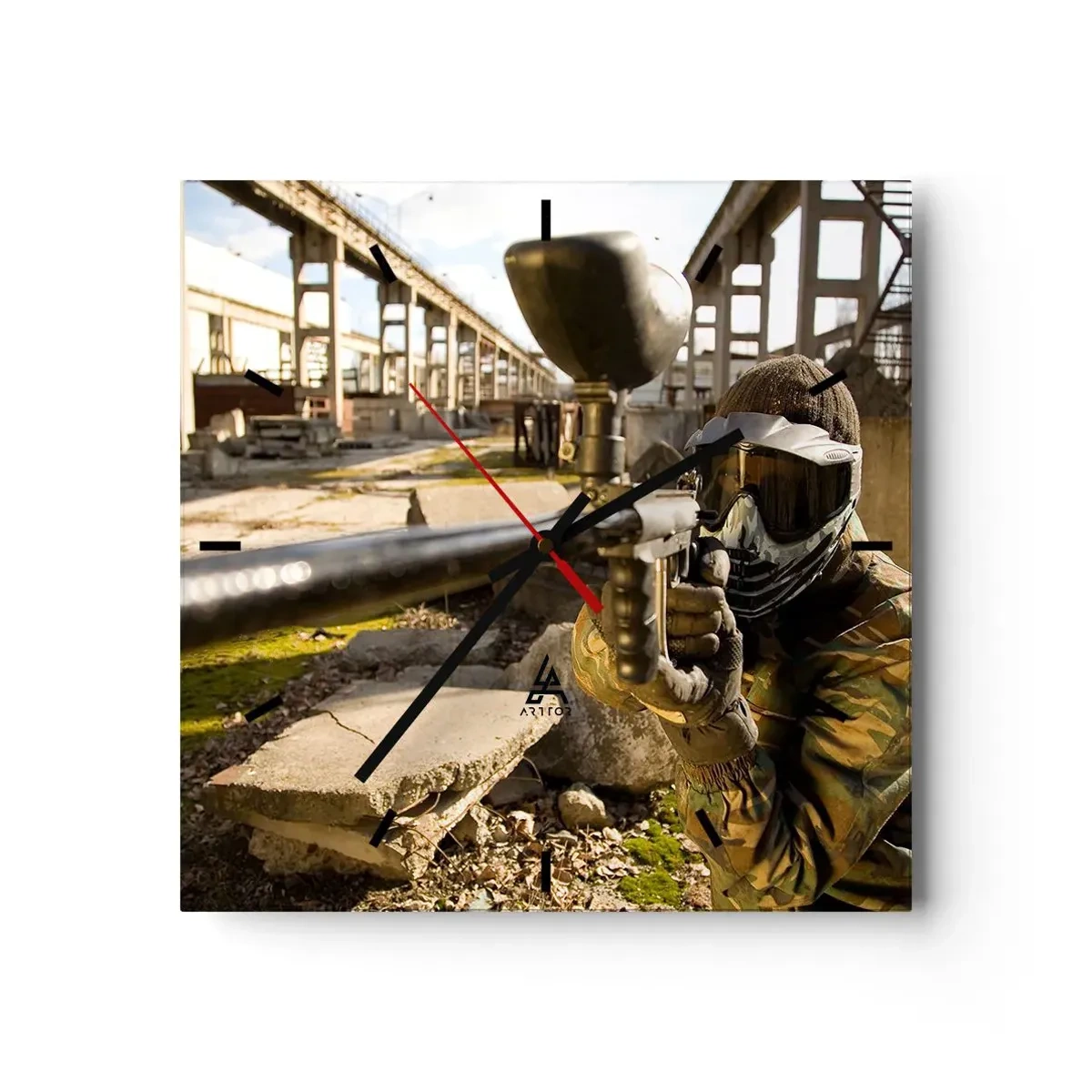 Relógio de parede - Relógio em vidro - Você também pode ser um herói - 30x30 cm