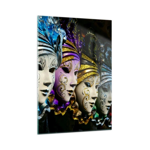 Quadro em vidro - Mistério em ouro e prata - 50x70 cm