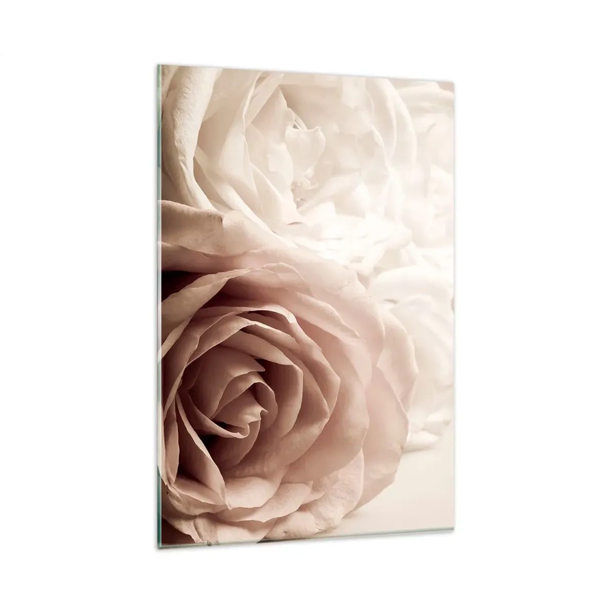Quadro em vidro - No coração de uma rosa - 80x120 cm