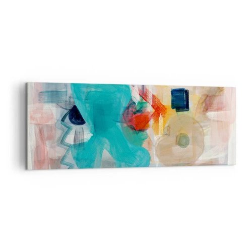 Quadro em tela - Jogo colorido - 140x50 cm