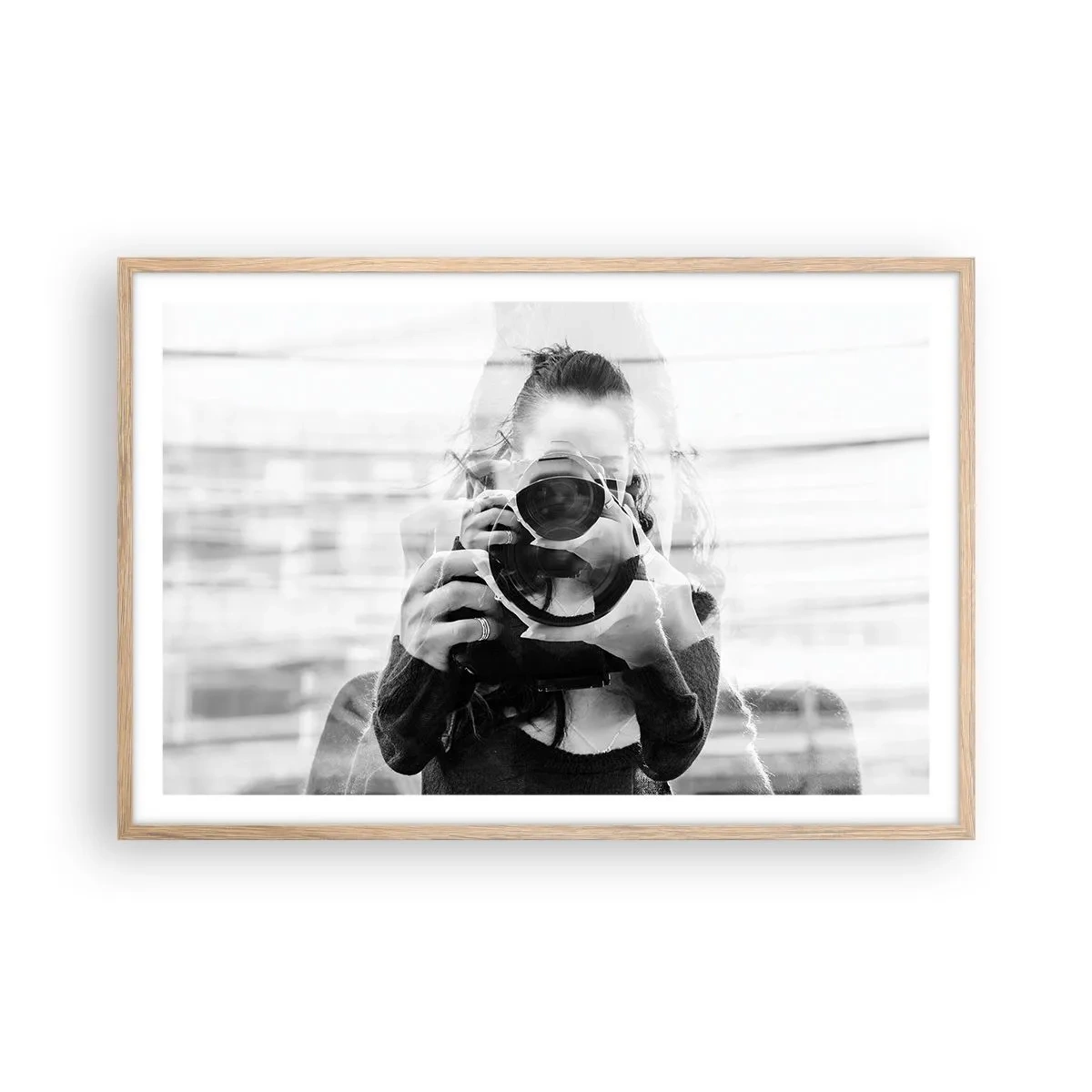 Pôster com moldura de carvalho claro - Criador e material - 91x61 cm