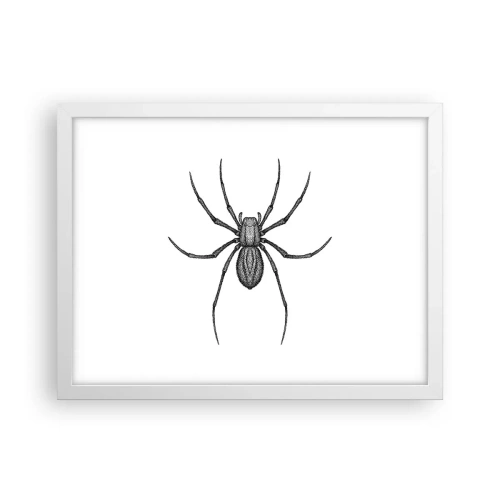 Pôster em moldura branca - Precisão perturbadora - 40x30 cm