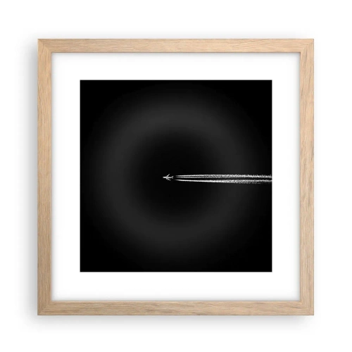 Pôster com moldura de carvalho claro - Em outra dimensão - 30x30 cm