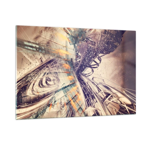 Quadro em vidro - Com muita pressa - 120x80 cm