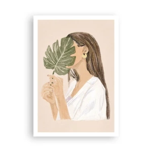 Pôster - Retrato misterioso com uma adepta - 70x100 cm