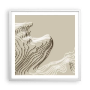 Pôster em moldura branca - Topografia da arte - 60x60 cm