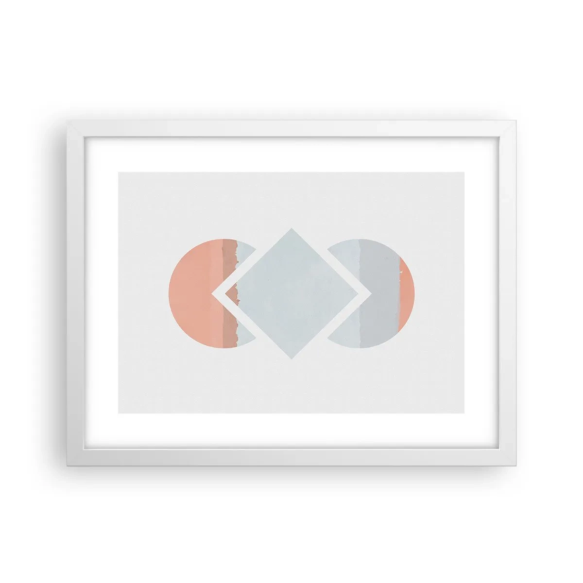 Pôster em moldura branca - A situação é clara - 40x30 cm