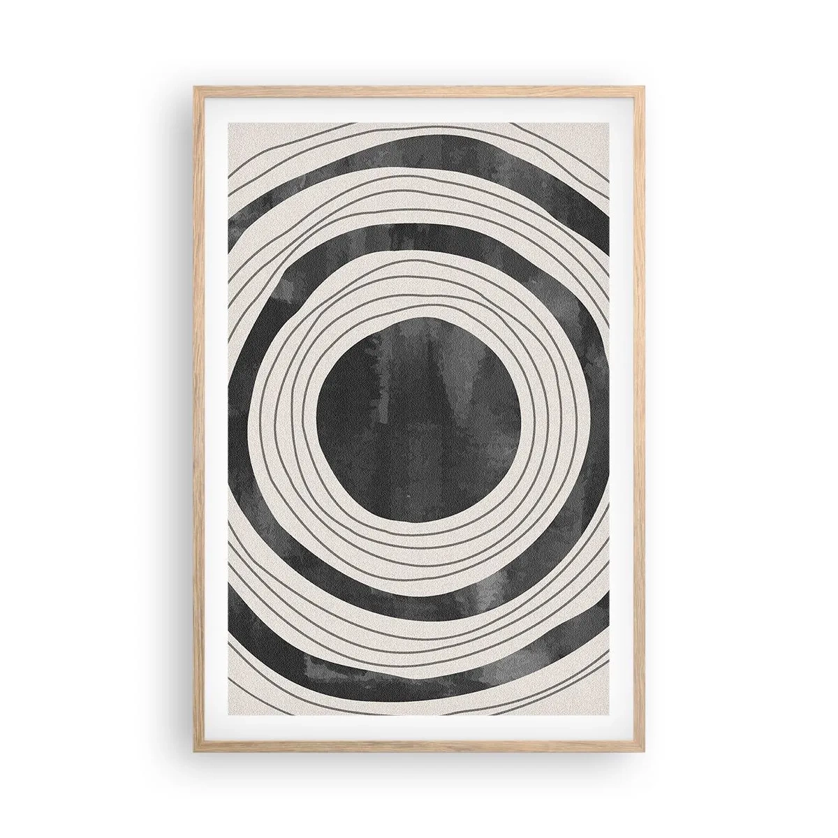 Pôster com moldura de carvalho claro - Direito ao ponto - 61x91 cm