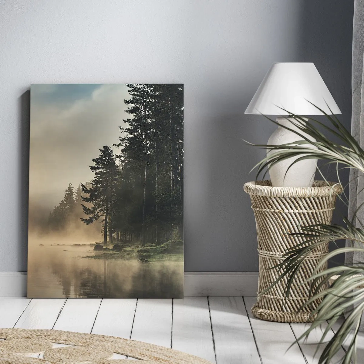 Quadro em tela - O nascimento do dia - 55x100 cm