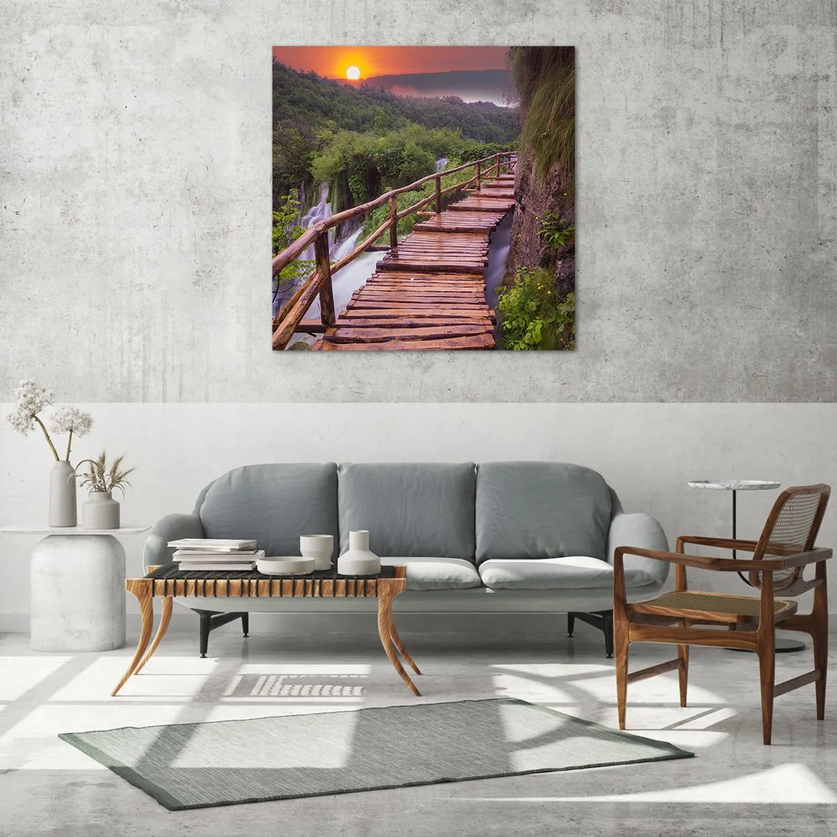 Quadro em vidro - Beleza inacreditável - 70x70 cm