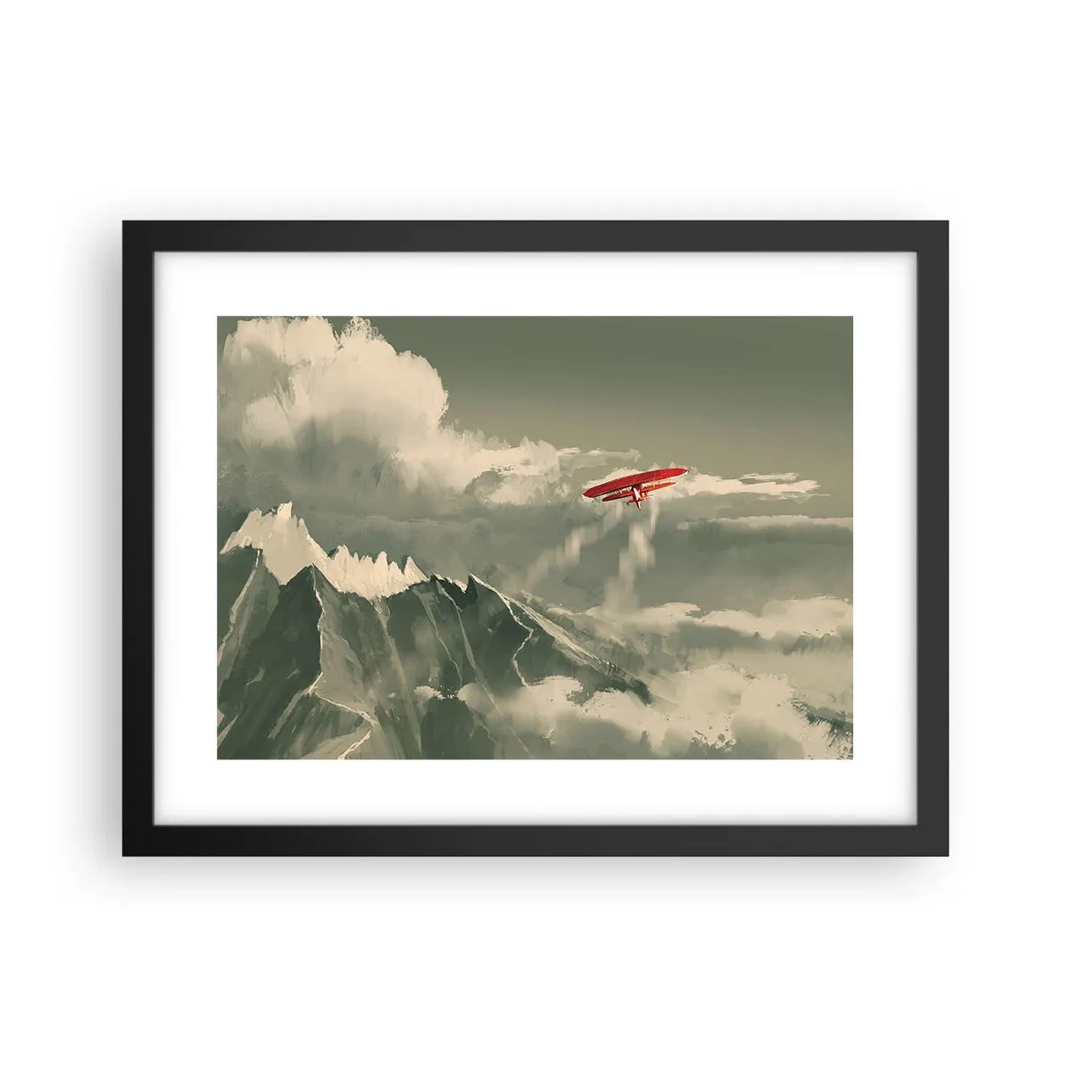 Pôster com moldura preta - O pioneiro destemido - 40x30 cm