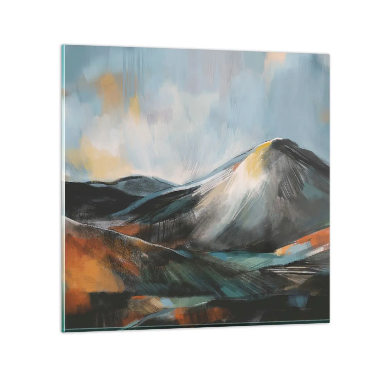 Quadro em vidro - Cru e lindo - 30x30 cm