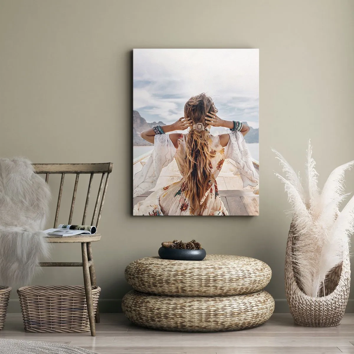 Quadro em tela - A caminho da felicidade - 80x120 cm