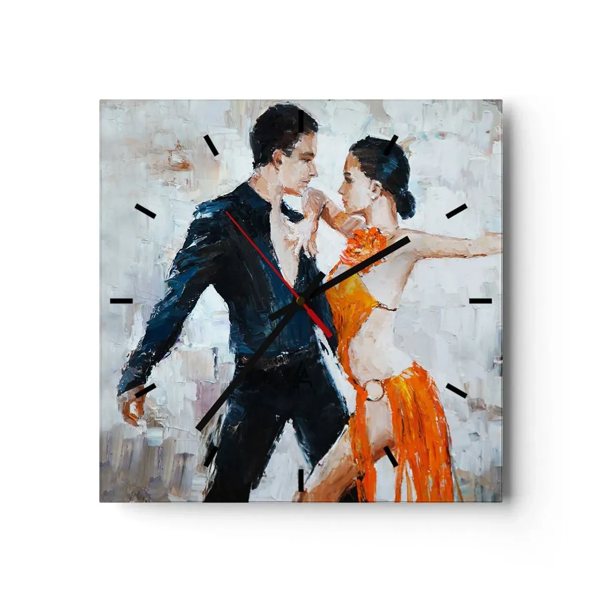 Relógio de parede - Relógio em vidro - Dirty dancing - 40x40 cm