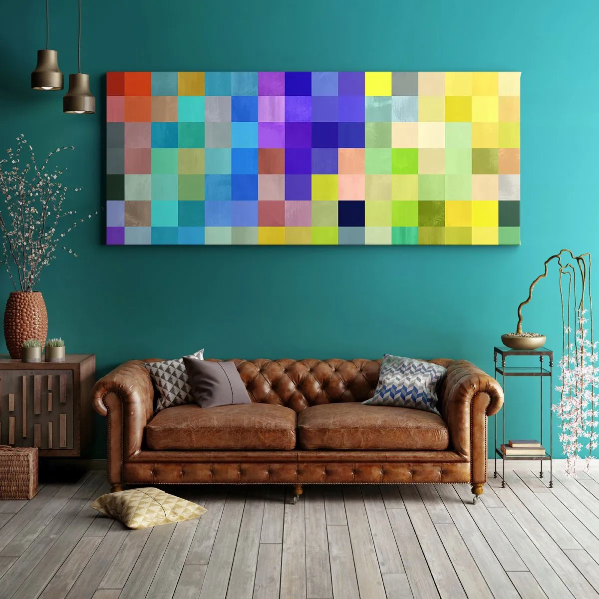 Quadro em tela - Todos diferentes, todos iguais - 100x40 cm