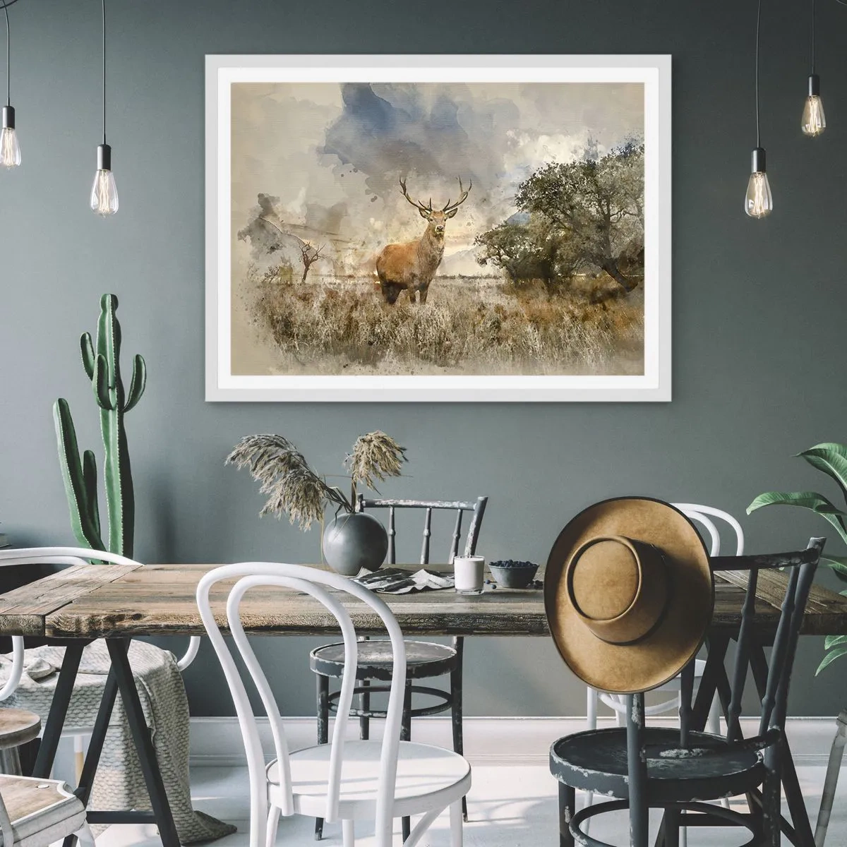 Pôster em moldura branca - Dignidade - força - dignidade - 40x30 cm