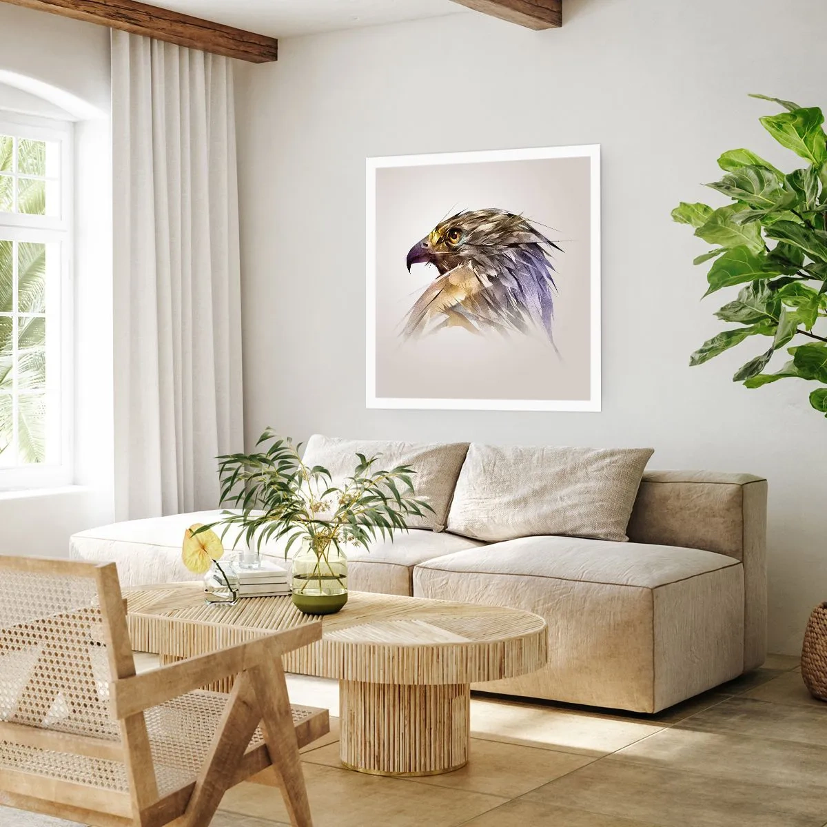 Pôster - Retrato de um guerreiro - 50x50 cm