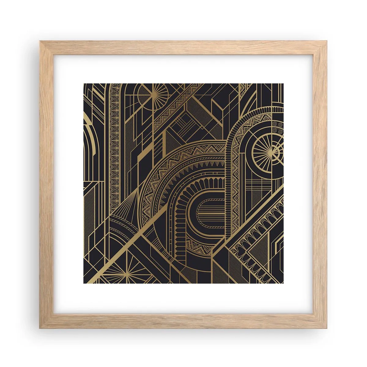 Pôster com moldura de carvalho claro - Conceitos, ideias, planos - 30x30 cm