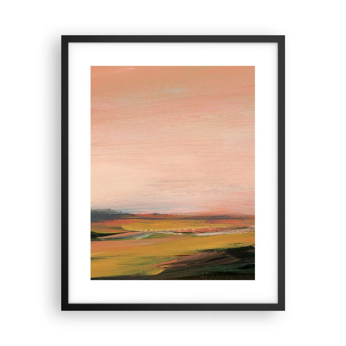 Pôster com moldura preta - Em tons rosa - 40x50 cm