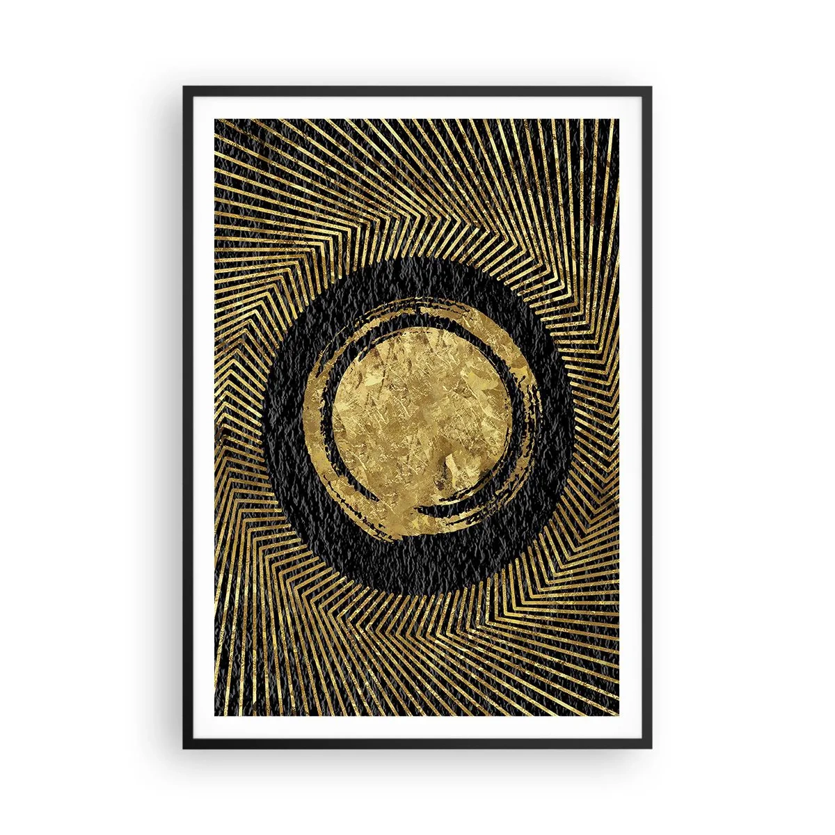 Pôster com moldura preta - Composição glamourosa - 70x100 cm