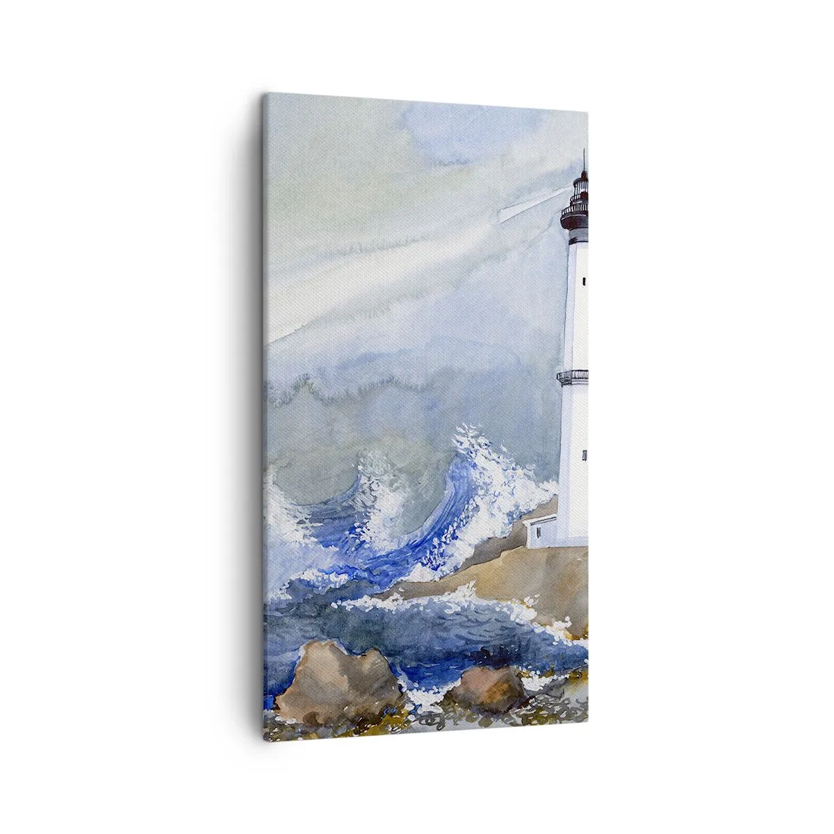 Quadro em tela - Contra as trevas e a tempestade - 45x80 cm