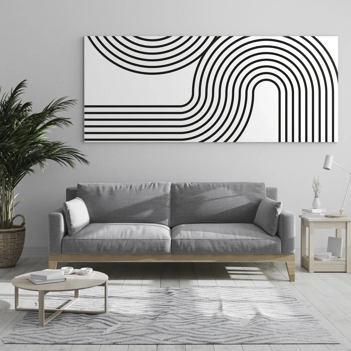 Quadro em vidro - Na curva - 120x50 cm