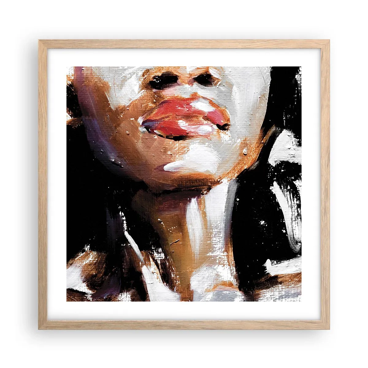 Pôster com moldura de carvalho claro - Orgulho sem preconceitos - 50x50 cm