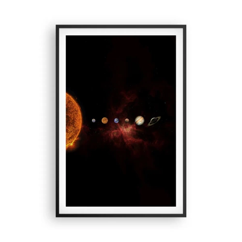 Pôster com moldura preta - Nosso bairro - 61x91 cm