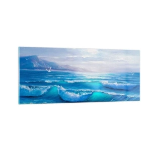 Quadro em vidro - Conforta e consola - 100x40 cm