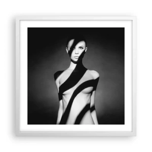 Pôster em moldura branca - No brilho e na sombra - 50x50 cm