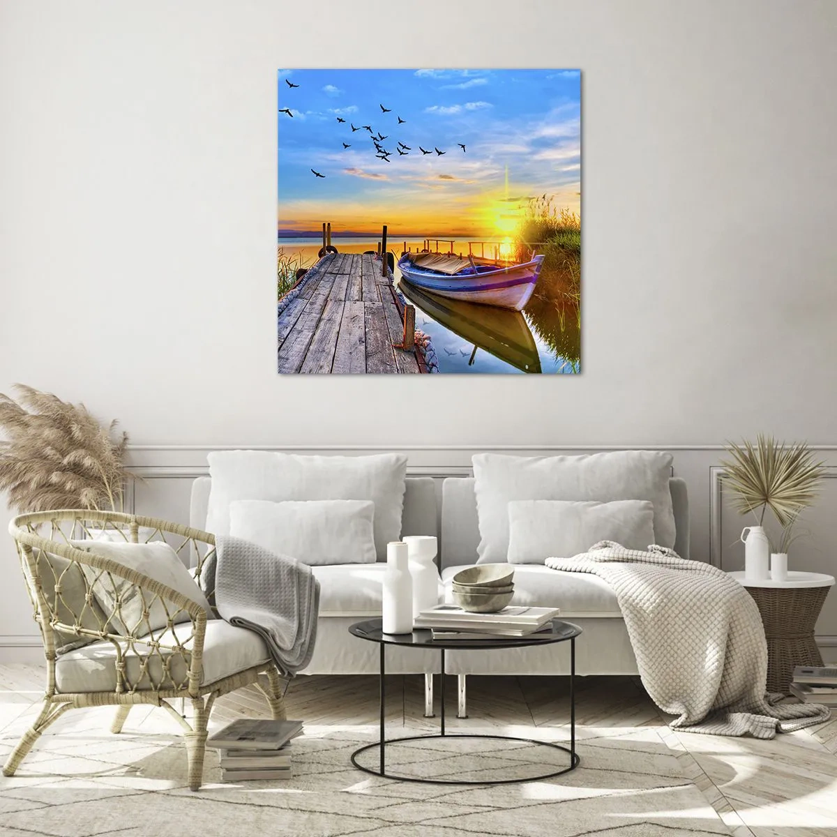 Quadro em vidro - Adeus, até amanhã - 70x70 cm