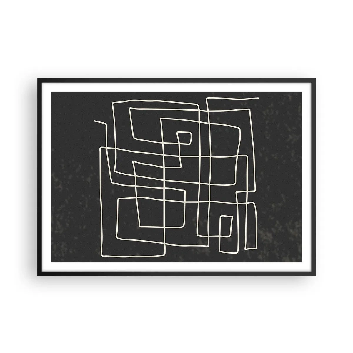 Pôster com moldura preta - Não é tão simples - 100x70 cm
