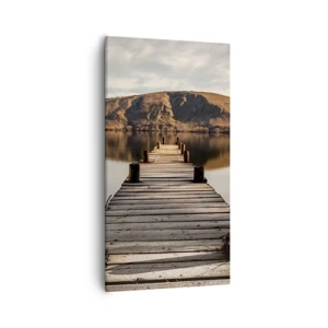 Quadro em tela - Paisagem em silêncio - 55x100 cm