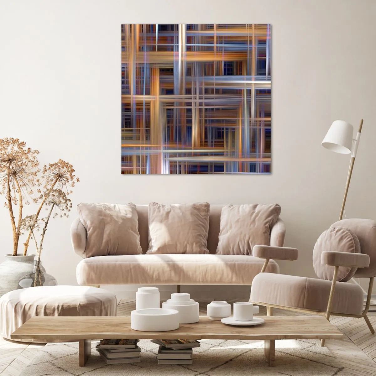 Quadro em tela - Tecido de luz - 30x30 cm