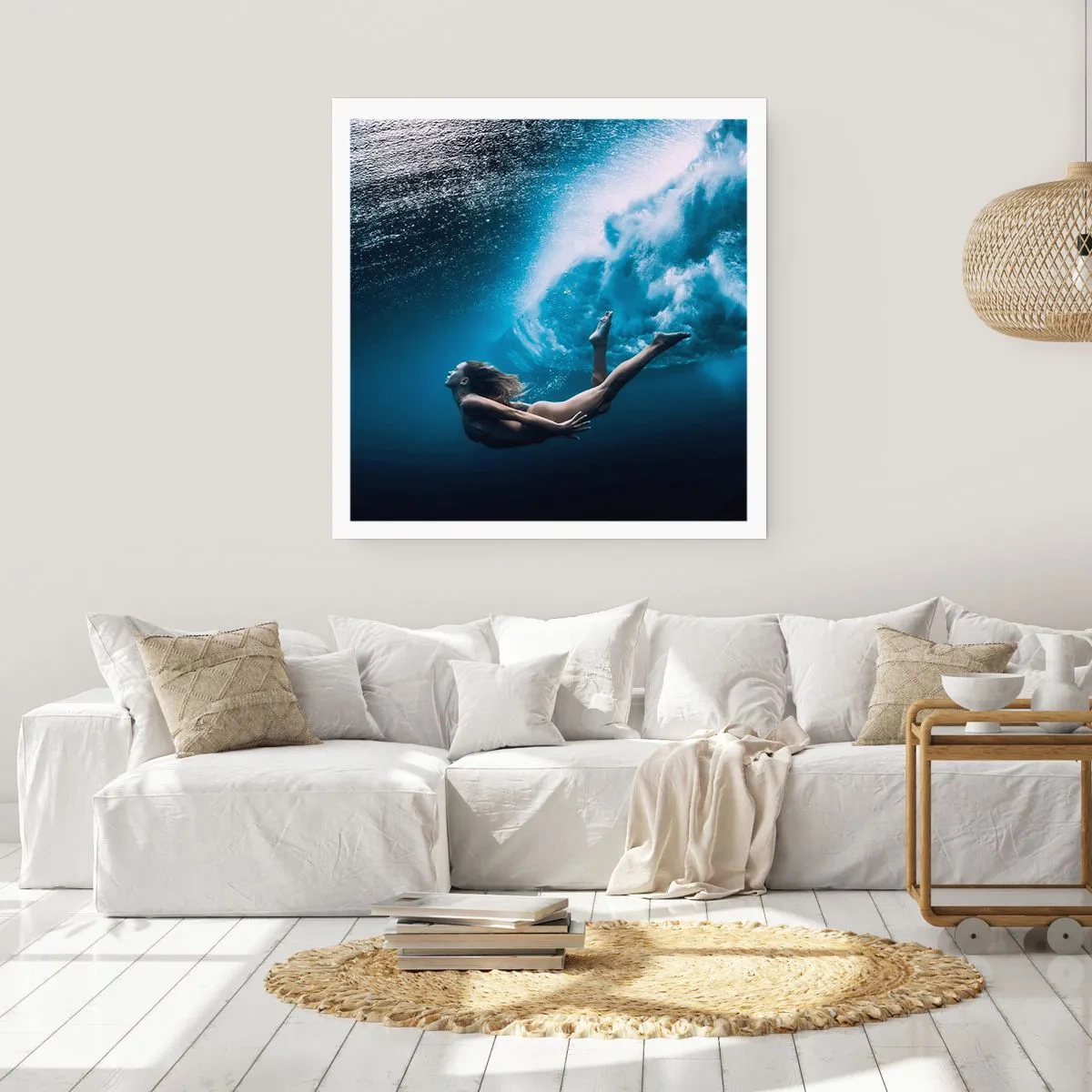 Pôster - Sereia moderna - 30x30 cm