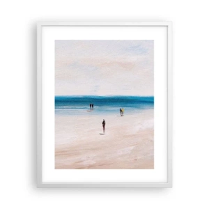 Pôster em moldura branca - Uma necessidade natural - 40x50 cm