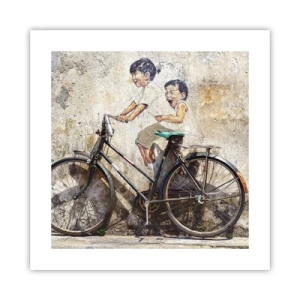 Pôster - Verdadeiro ou falso? - 40x40 cm