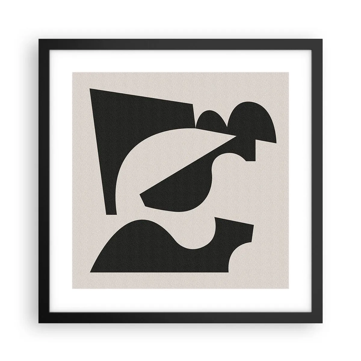 Pôster com moldura preta - Para automontagem - 40x40 cm