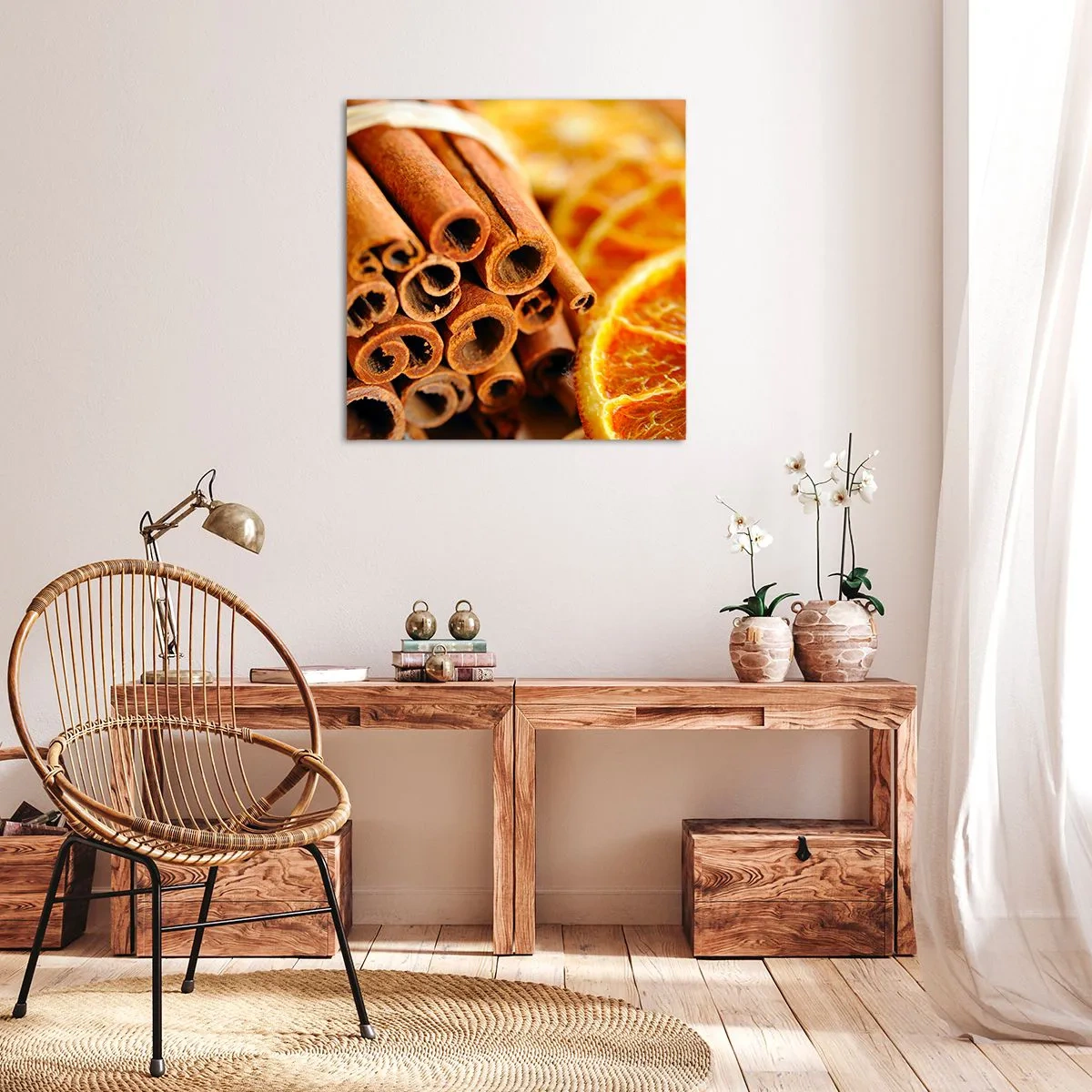 Quadro em tela - Sente o cheiro? - 40x40 cm