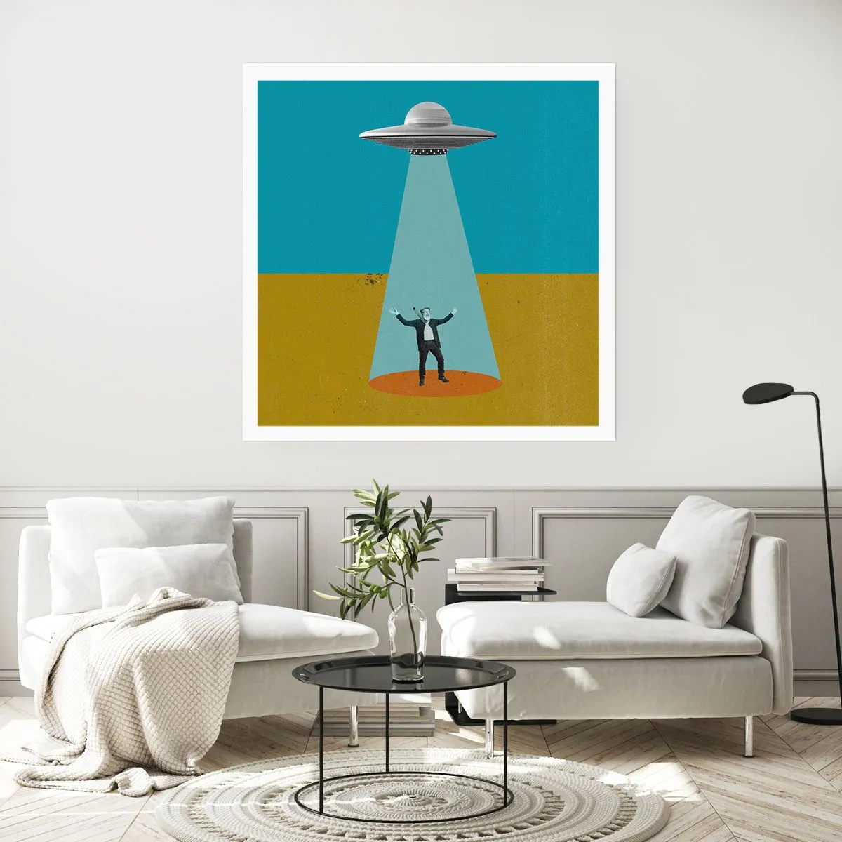 Pôster - Encontro próximo - 40x40 cm