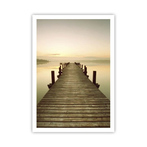 Pôster - Antes do amanhecer, nascer do sol, luz - 70x100 cm