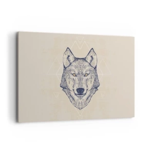 Quadro em tela - Alfa com um olhar penetrante - 100x70 cm