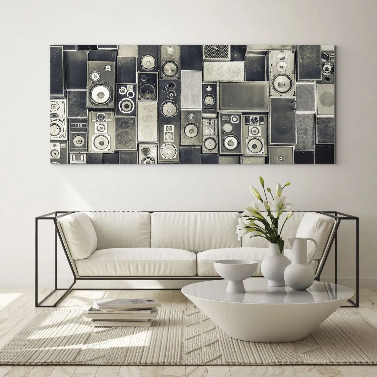 Quadro em vidro - Está tudo bem - 120x50 cm