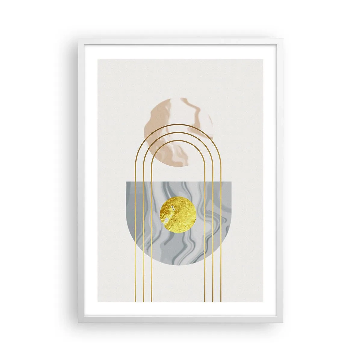 Pôster em moldura branca - Brilho e claridade - 50x70 cm