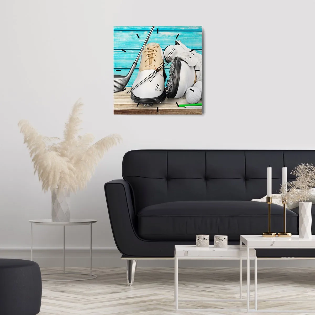 Relógio de parede - Relógio em vidro - Está tudo pronto - 40x40 cm