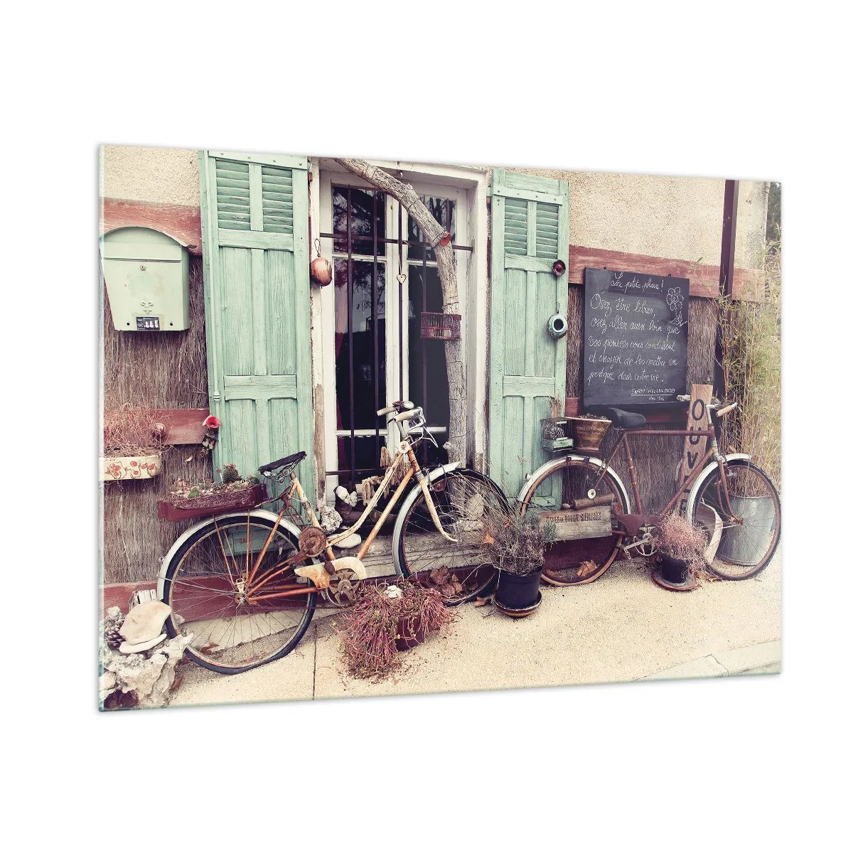 Quadro em vidro - Viva a província - 100x70 cm