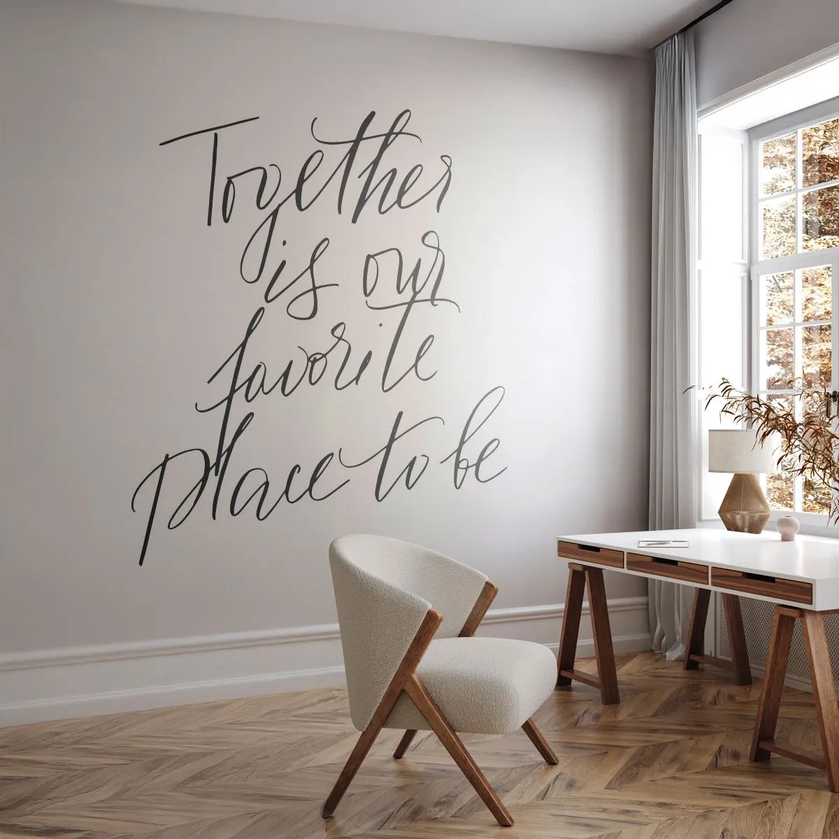 Papel de Parede Standard Eco - Também sente isso? - Tipografia, Afirmação, Máxima - 400x280 cm