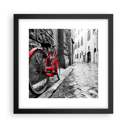 Pôster com moldura preta - A verdadeira beleza não envelhece - 30x30 cm