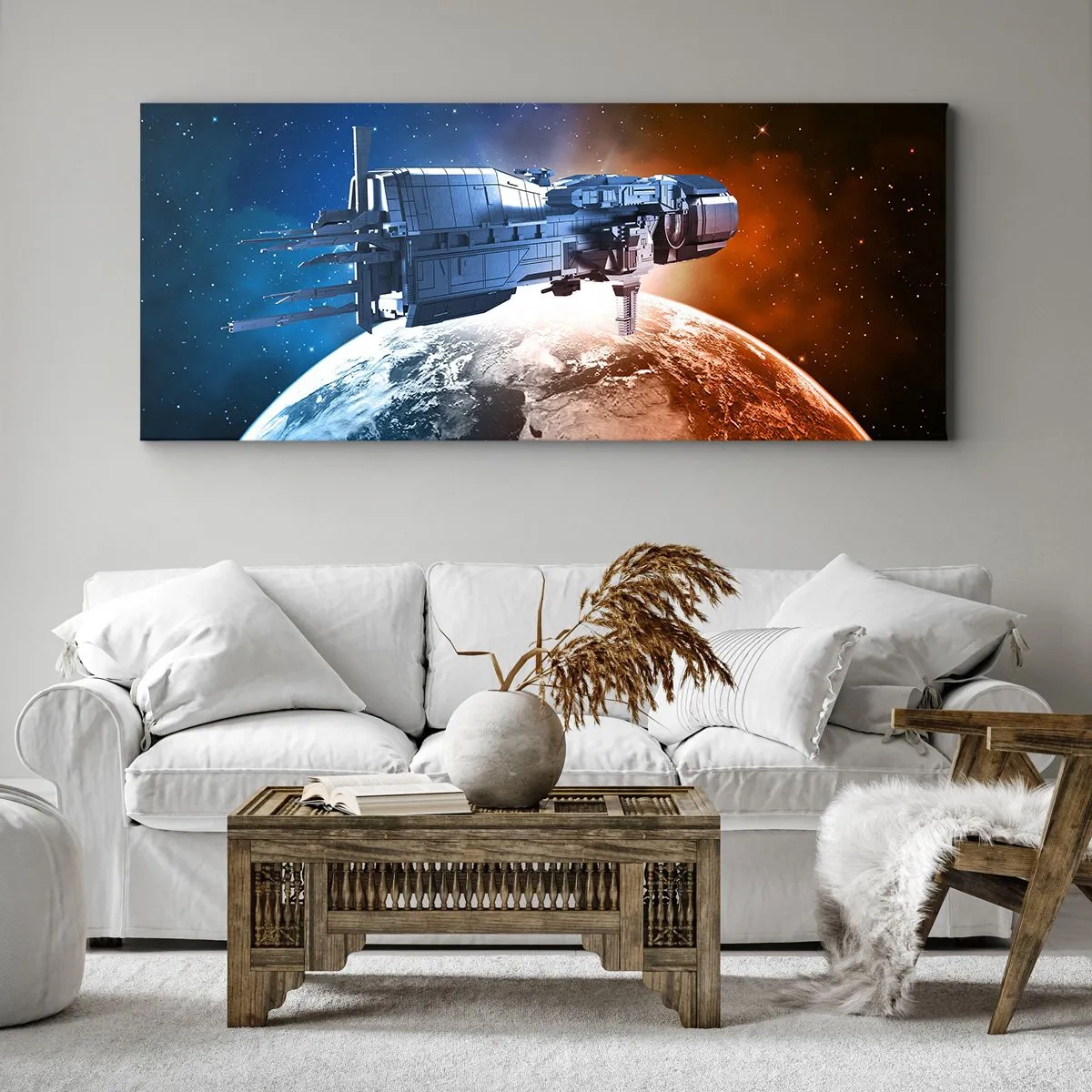 Quadro em tela - Observador atento - 160x50 cm
